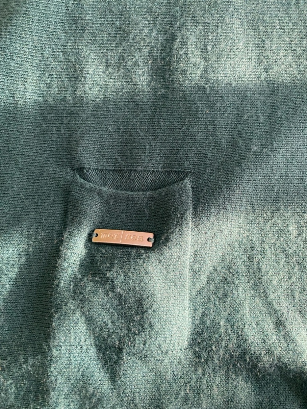MERSEA Catalina Teal Lagenlook Oversized‎ Crewneck Sweater OSFM - Picture 6 of 8